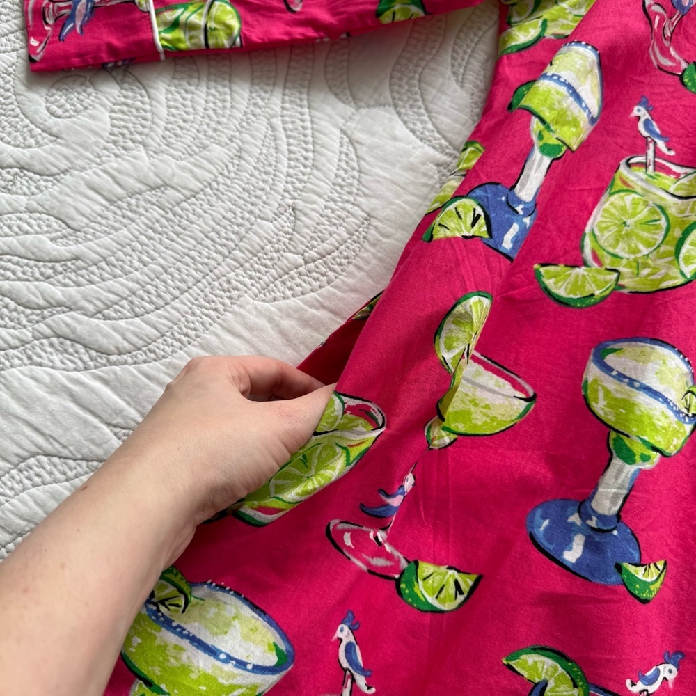 NWT - Printfresh - Fresh Margarita Sleep Shirt - Cabo Pink - Picture 9 of 13